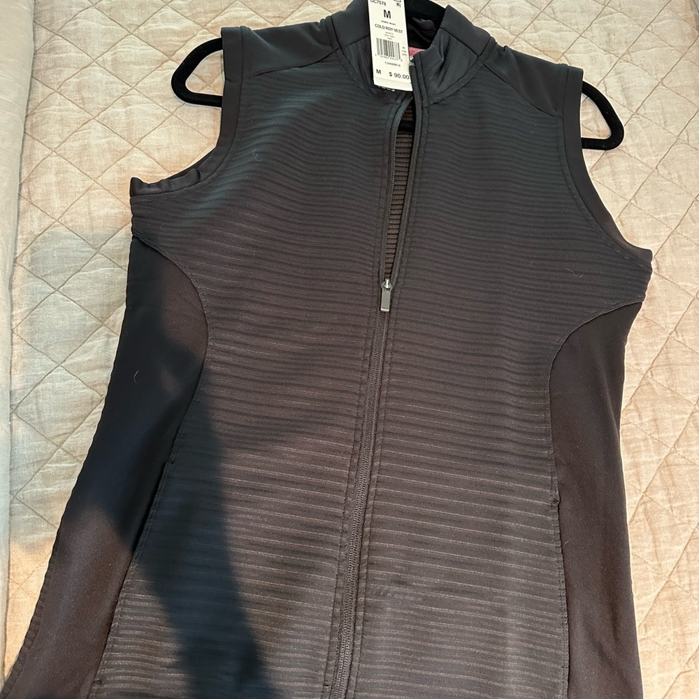 Adidas Black Sleeveless Golf Vest